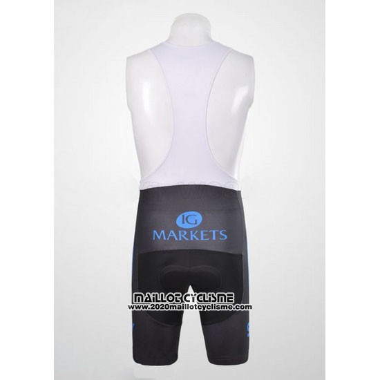 2012 Maillot Ciclismo Sky Noir et Bleu Manches Courtes et Cuissard